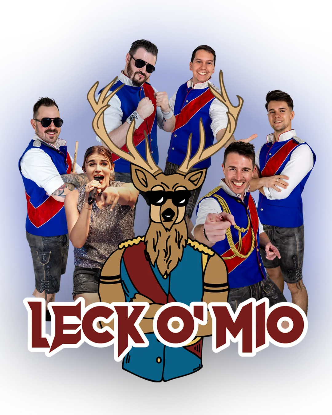 Freigestelltes Promo-Motiv der Band rund um das Hirsch-Logo