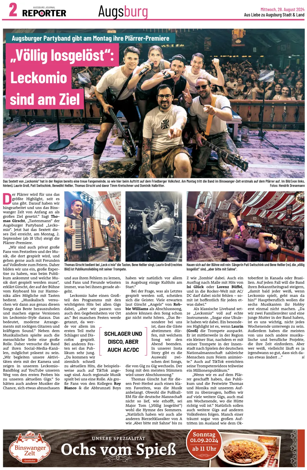 leckomio GbR  Artikel über Zeitung