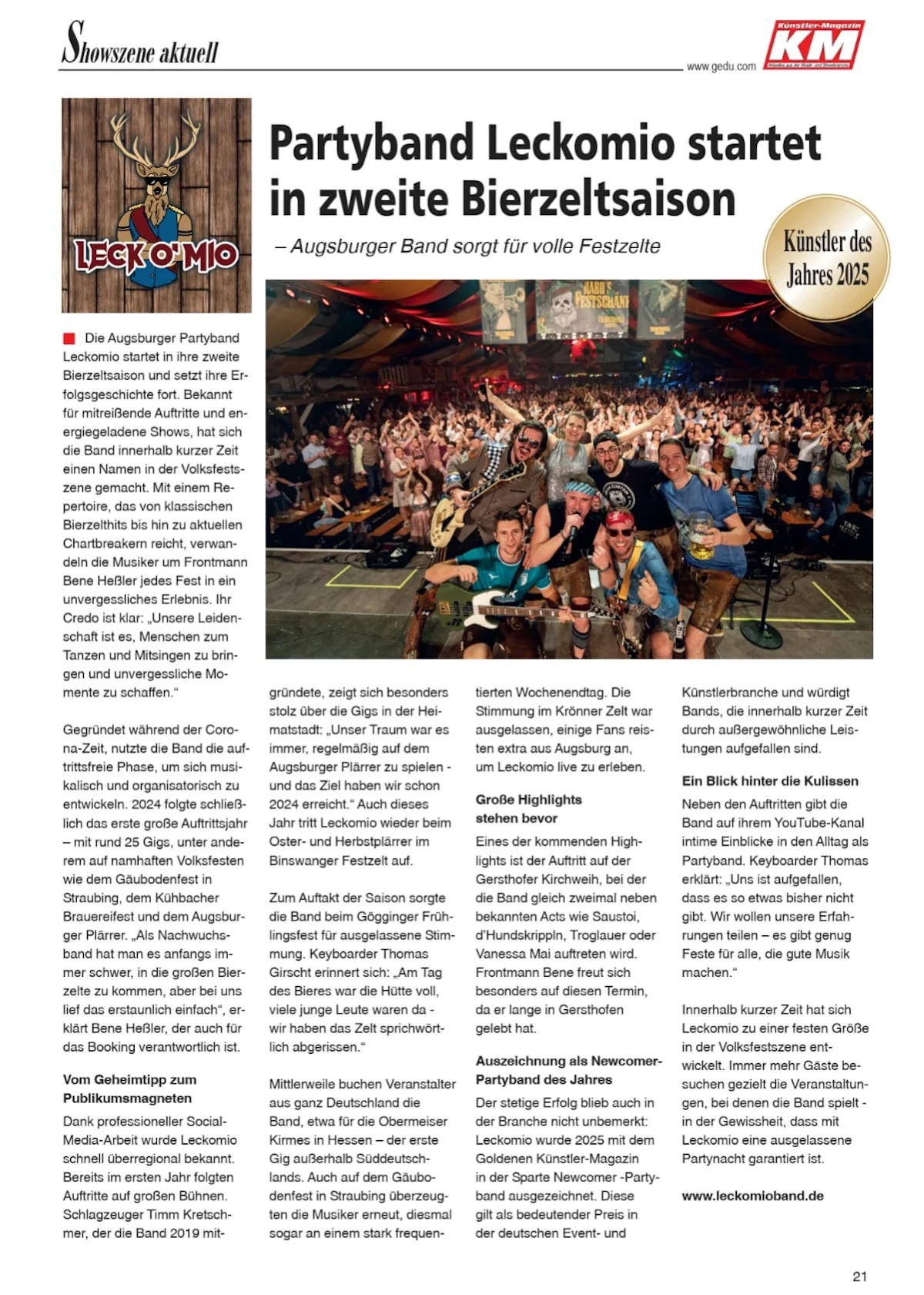 Rockige Partyband Bayern